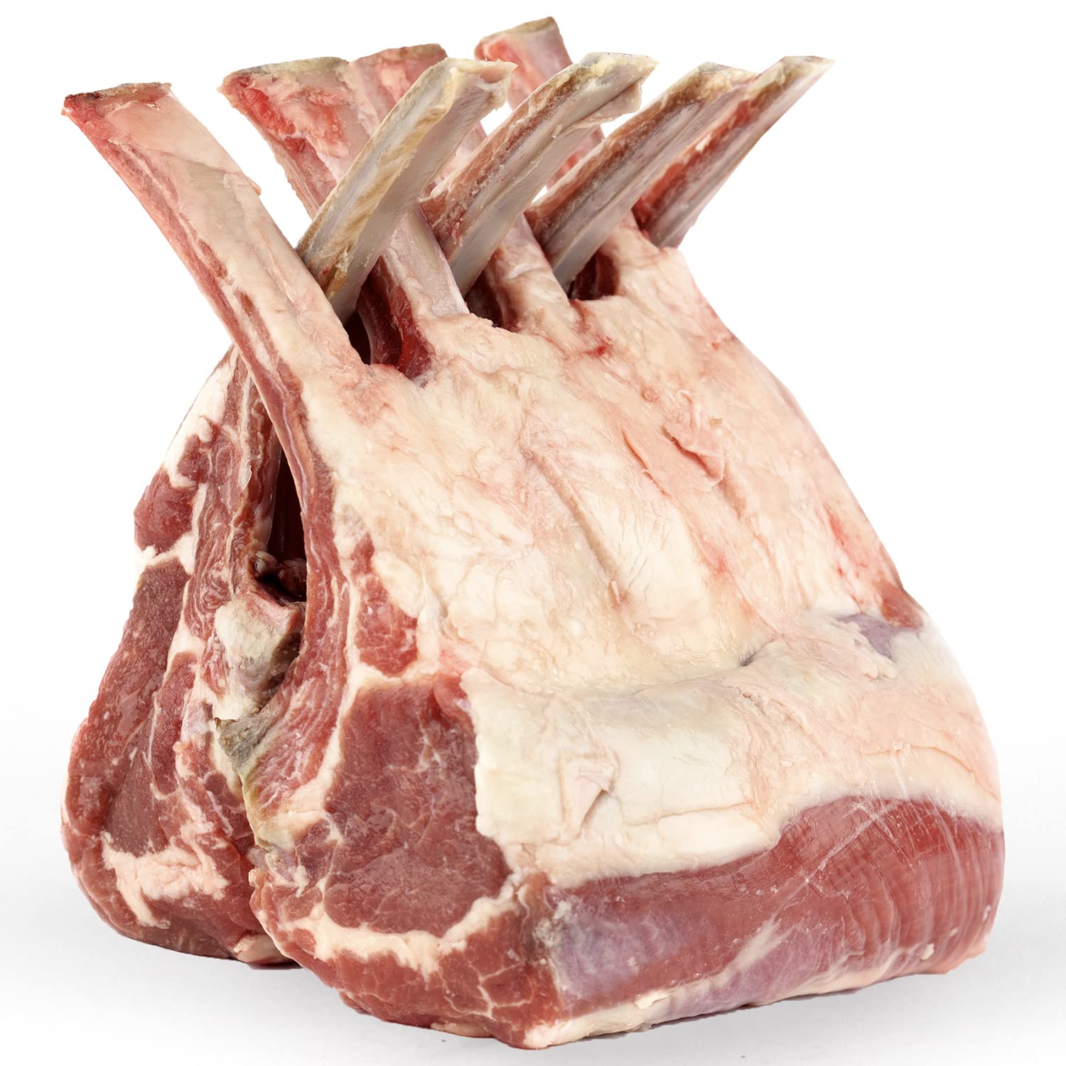 Lamb Chops Fresh lean meat Antibiotic free white background