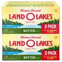 Whether melted, browned, creamed or clarified, Land O Lakes® Salted Butter sticks improve the taste of everything they touch. Made with two simple ingredients, sweet cream and salt, these salted butter sticks elevate your dinner recipes and create delicious baked goods like breakfast pastries. The pre-measured, ready-to-use butter sticks come in a FlavorProtect® wrapper.